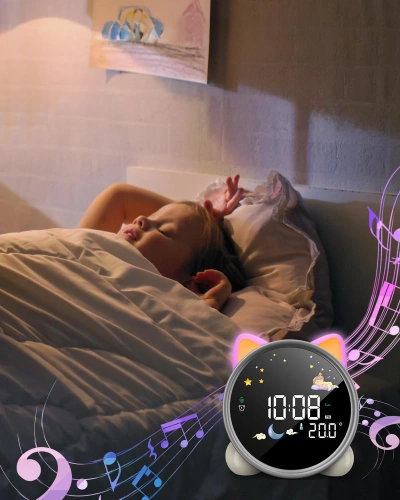LED-Lichtwecker | Uhr mit Timer | SG-7-W