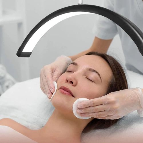 LED-Standleuchte für Tattoo-Studios, Kosmetikstudios, Wimpern- und Nagelstyling | schattenfrei | EPT-135-pink