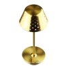 Tischlampe mit eingebautem Akku | Nachtlicht mit drei Leuchtfarben | Stimmungsvolle Lampe für Hotel, Restaurant | HJA15-GOLD