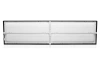 LED-Deckenpanel | Aufputz-Plafond 120x30cm | 60W, 6000lm | Schwarz
