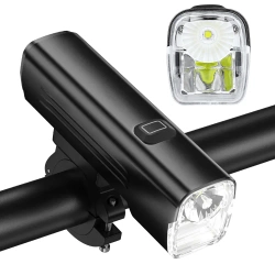 Fahrradlicht mit leistungsstarkem 4800 mAh Akku | 1000 lm USB-C LED Fahrradscheinwerfer – Abblend- und Fernlicht | BH-530