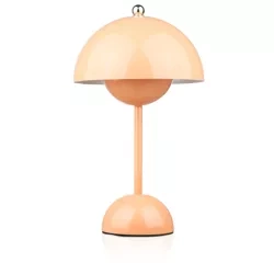Stilvolle Tischlampe | Kabellose Nachtlichtlampe mit drei Leuchtfarben | HJA27-1-PINK
