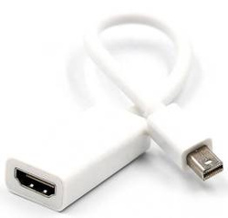 HDMI-Adapterkabel (Buchse) auf Mini DisplayPort | 4K | 20 cm | HDMI v1.4 | MDP-H-30CM-white