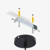 Schwarze Pendelleuchte | Moderne Deckenleuchte | Dekorative Beleuchtung | CTD-L80CM