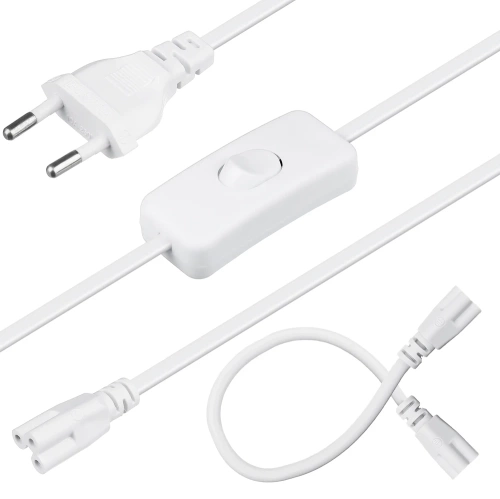 Kabel mit Schalter für Pflanzenwachstumsleuchten | 150 cm Kabel | T5-Fassung | DG-T5-Cable