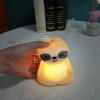 LED Silikon Nachtlicht Faultier | Tragbare Kinderlampe 9 Lichtfarben | JL-243