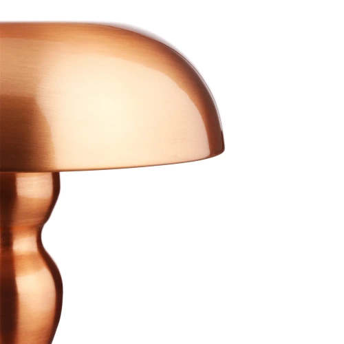LED-Tischleuchte Pilzform | kabellos, Touch-Bedienung, geeignet für Hotel und Restaurant, Nachtlicht | kupfer | HJA24-A-COPPER
