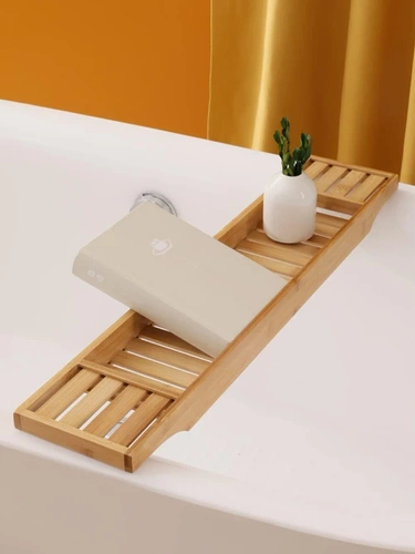 Bambus Badewannenregal | Aufsatz | Badezimmer Organizer | Home Spa | BBR-683