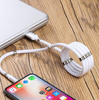Leicht aufrollbares USB-Kabel zum schnellen Laden | Quick Charge 3.0 | SN01-1M-Type-C-Weiß
