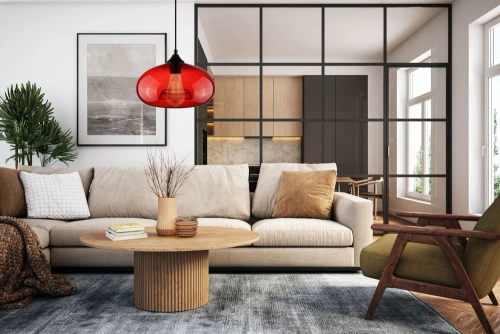 Glas-Pendelleuchte | modern | rot | GB-D28-R