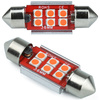 Auto-LED-Lampe C5W 6 SMD 3535 CAN BUS rot