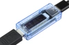 Digitaler Spannungsmesser | USB-Tester | Spannungs- und Stromverbrauchsmesser | Multifunktionales Batterieprüfgerät | KWS-V20-BLUE