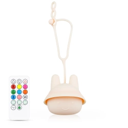 Silikon LED Nachtlicht Hase | Tragbare Kinderlampe 9 Lichtfarben | JL-502