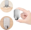 Möbelhaken | Edelstahl-Badezimmergriff | Selbstklebender Haken für Handtücher, Geschirrtücher, Küchenaccessoires | BXV-10PCS-SILBER