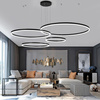 Vielfältige moderne Pendelleuchte | LED | Schwarz | RLK-C04-157W-B