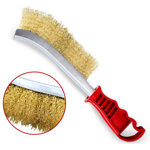 Handdrahtbürste Messing beschichtet