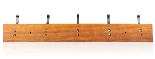 Holzkleiderständer | Wandgarderobe | Garderobenhaken mit 10 Haken | HG-50CM-WOOD