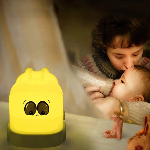 Silikon LED Nachtlicht Feuerwehrauto | Tragbare Kinderlampe 9 Lichtfarben | JL-603