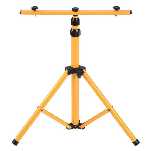 Arbeitsstativ 1,6M für Scheinwerfer | Beleuchtungsset mit 2 Halogenlampen 100W mit Stativ und Schalter | FLT-1.6M
