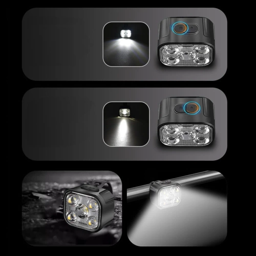 USB LED Fahrradlicht Set vorne + hinten | Wasserdichte Fahrradlichter | BK-L325