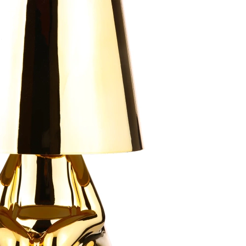 Moderne Tischlampe mit Touch-Bedienung | Nachtlicht mit eingebautem Akku | HJA23-L-GOLD