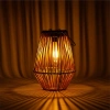 Solar-Gartenleuchte im BOHO-Stil | kabellos, rattan, mit Tragegriff | JX21-Bamboo