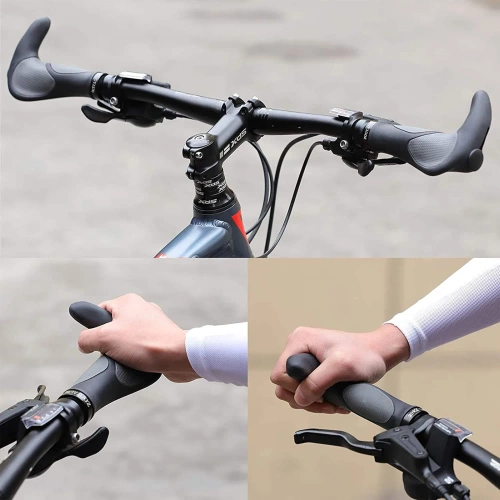 Ergonomische Fahrradgriffe | Rutschfeste TPR-Gummigriffe | BHD-233-G
