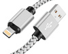 USB-Ladekabel Lightning | 3 m | Nylon | für iPhone 11, XS, XR, X, 8, 7, 6, 5S, SE | C06