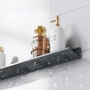 Schwarzes Regal für die Dusche 60cm | Hängeregal | BDS-L60CM-B | Metallregal für das Badezimmer