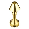 Tischlampe mit eingebautem Akku | Nachtlicht mit drei Leuchtfarben | Stimmungsvolle Lampe für Hotel, Restaurant | HJA12-A-GOLD