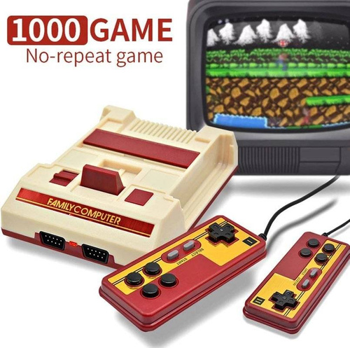 Retro Konsole FC Compact Vintage | 132 Spiele 8-Bit | RS35