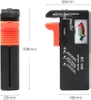 Batterietester | Analoges Voltmeter | Universaltester für Batterien und Akkus | BT-168-BLACK