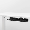 Kabel-Organizer für Schreibtischunterbau 50 cm | Korb, Führung, Halterung | Schwarz | CWT-O1