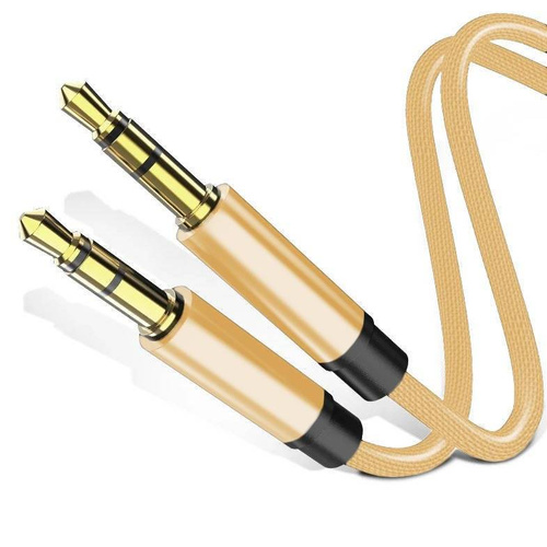 Kabel Mini Jack 1M | Vergoldete Anschlüsse | AU-1-1M