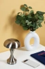 LED-Tischlampe Pilz | Kabellose Lampe für Hotel, Restaurant | Berührungsempfindliche Nachttischlampe | HJA24-A-SILVER