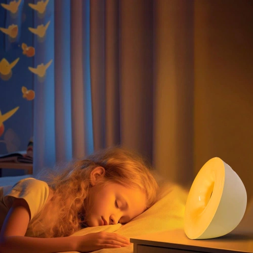 Wecker mit LED-Lampe | Nachtlicht mit Sonnenaufgangssimulation | Radiowecker | MCAC-01