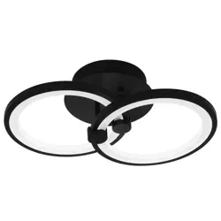 LED-Deckenleuchte | Aufbaupanel | 28 W | schwarz | RLC-C28W-B