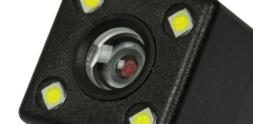 Rückfahrkamera HD Night Vision | 4 LED-Leuchten | IR | PZ412