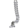 Kabel- und Drahtabdeckung 1,3m | Vertikaler Kabelkanal | Silber | QN-1501