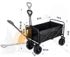 Faltbarer Reisewagen | Großer Transportwagen 100kg | Strandwagen 120L | CP01-80