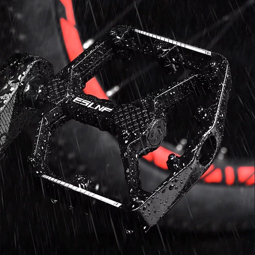 Plattform-Pedale Fahrrad | Aluminium mit Pins, DU-Lager, MTB Trekking | 10EE0001