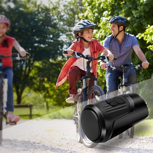 Elektronische Fahrradklingel mit Alarm 125 dB | Wasserdichte Türklingel mit Diebstahlalarmfunktion | EH-128