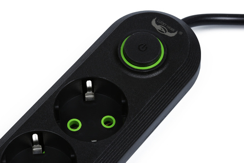 Steckdosenleiste 5 m | 5 Steckdosen + 3x USB | schwarz | LH-F05U