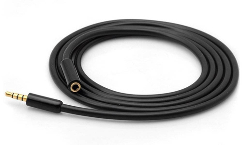 Klinkenstecker-Verlängerung | vergoldete Anschlüsse und Stecker | HQ-Qualität | AFB-2-2M-Schwarz