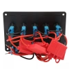 Bedienfeld 12V 24V IP65 mit USB | Bedienfeld mit beleuchteten Schaltern | Dual-USB-Ladegerät 2,1 A/5 V | 12V Zigarettenanzünderbuchse 