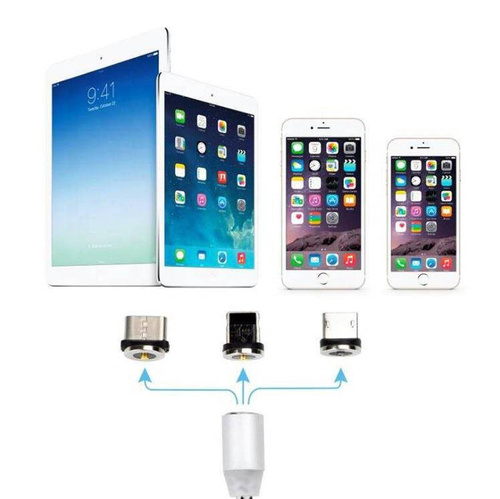 3-in-1 2M | Magnetisches USB-Ladekabel für Handy | Quick Charge 3.0 2.4A | AM23
