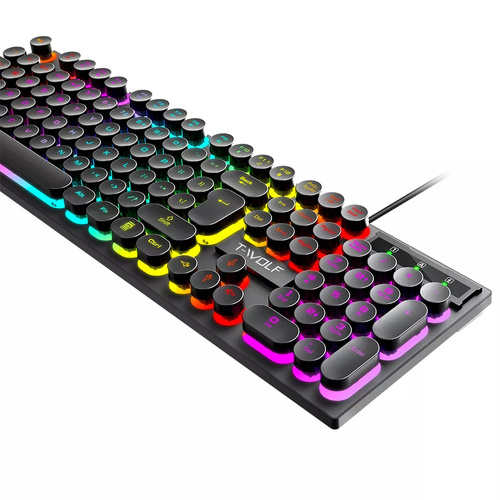 Gaming-Set Tastatur und Maus | LED-RGB-Beleuchtung, USB | TF270
