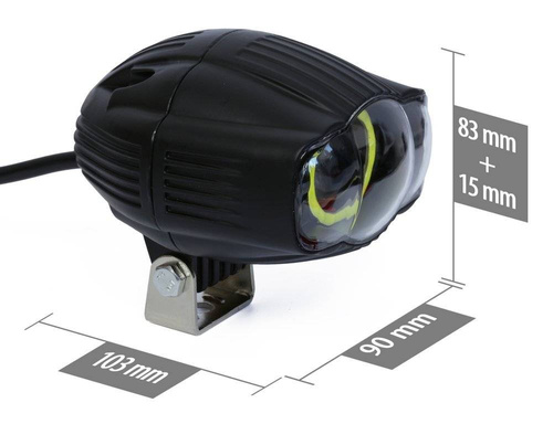 2 Stück | Mehrfachlinsen-Halogen-Scheinwerfer für Motorrad | COB RING | JG-992A