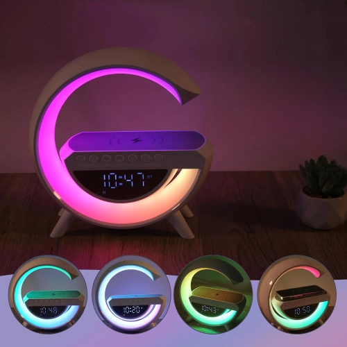 Bluetooth-Lautsprecher-Uhr | BT3401 | Wecker mit kabellosem Ladegerät