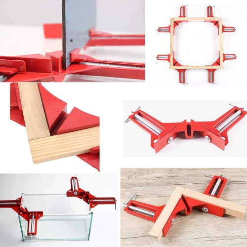 Schreiner-Winkelspanner | Eckzwinge | Winkelmontageklemme | AZ-C90-ROT
